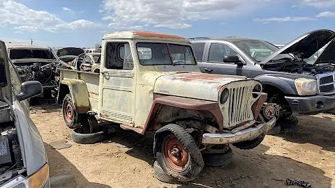 1949 Willys Jeep Truck JUNKED!  Another Awesome Jeep Destined To Be Crushed, Why'd Nobody Step Up?