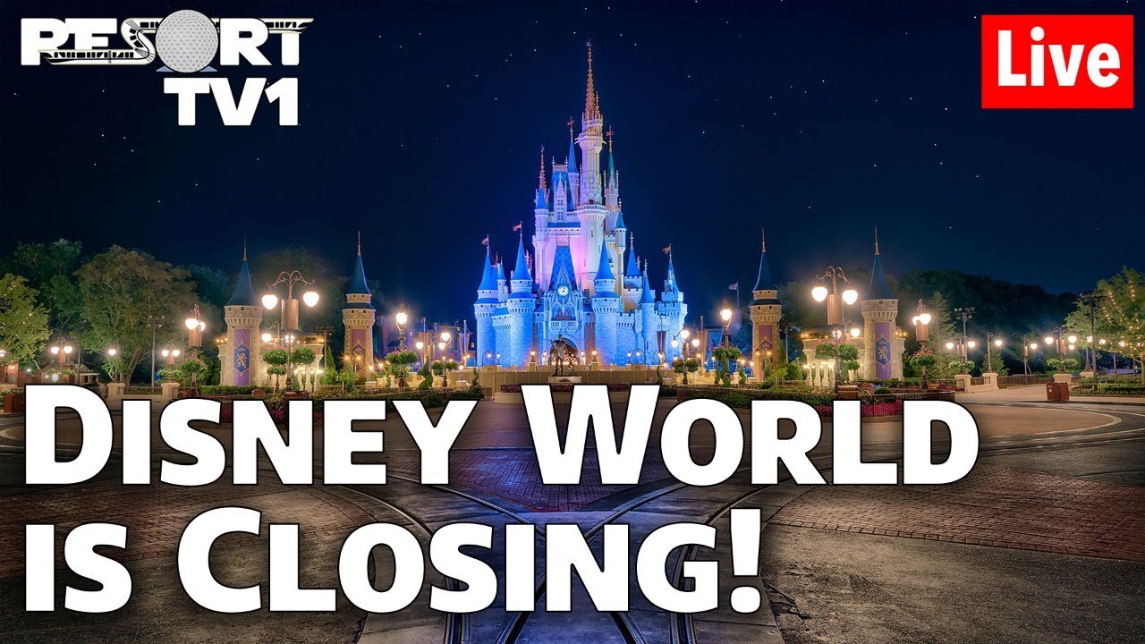 ⁣?Live: Disney World is CLOSING!!  Last Magic Kingdom Live Stream for a While!!  1080p