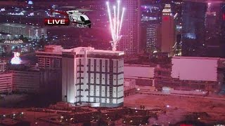 Implosion of Monaco Tower at Riviera