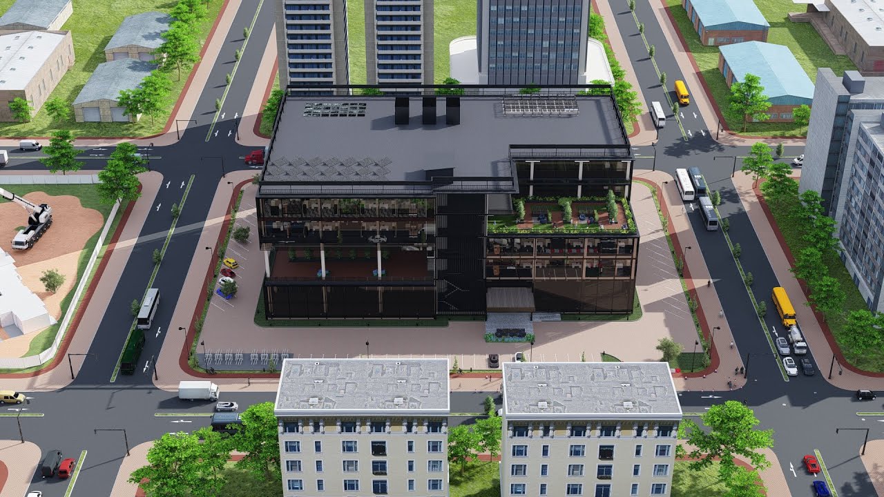 COMMERCIAL BUILDING USING REVIT, DAVINCI RESOLVE & LUMION - YouTube