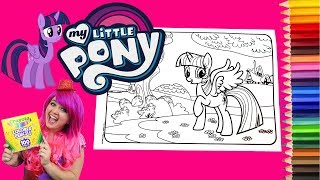 Coloring Twilight Sparkle My Little Pony Coloring Book Page Colored Pencil | KiMMi THE CLOWN