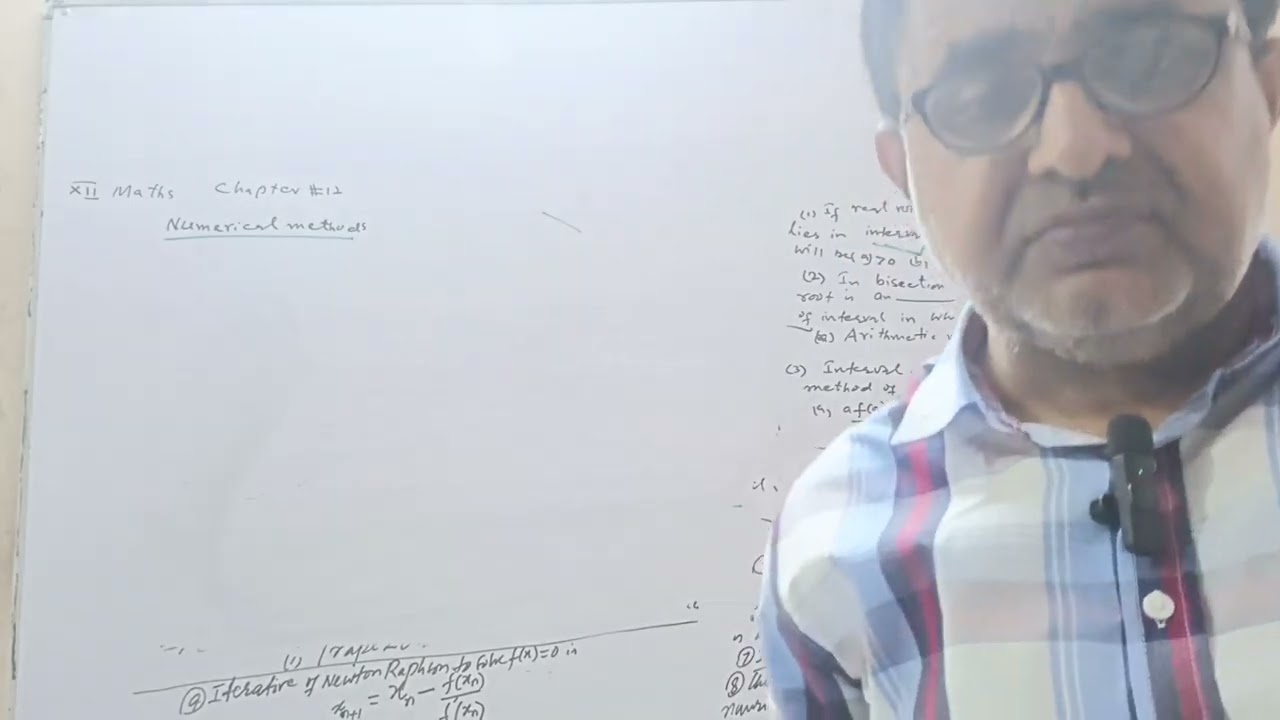 ECAT 2025  XII NUMERICAL METHODS CHAPTER 12