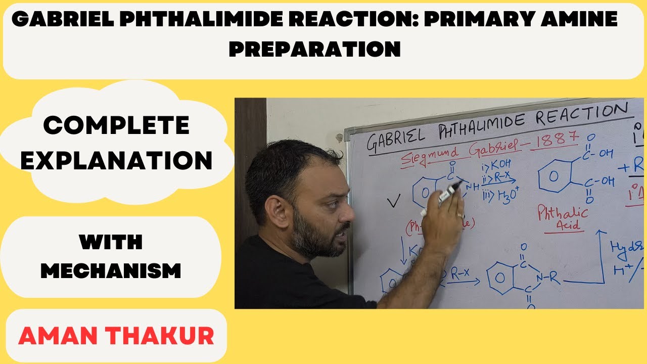 GABRIEL PHTHALIMIDE REACTION : ORGANIC CHEMISTRY NAME REACTION WITH ...