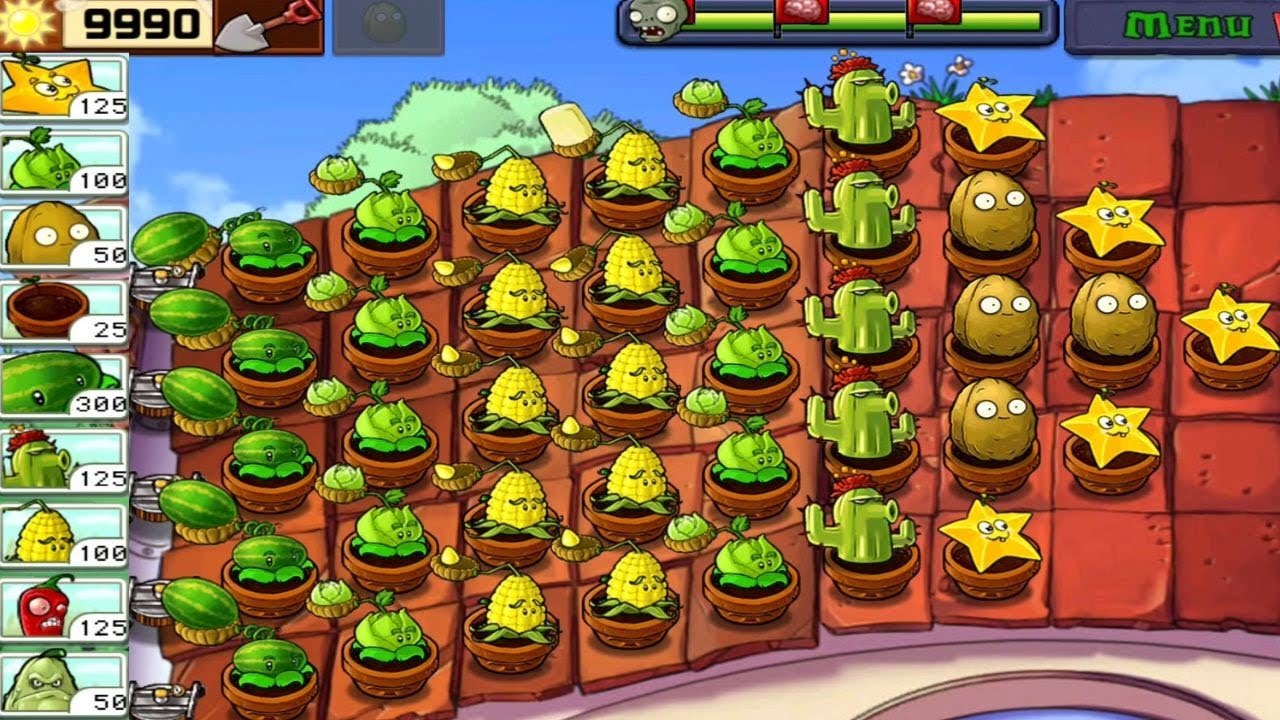 Roof level adventure 2 hack plants vs zombies corn plant vs all