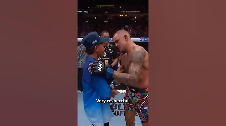 "Your dad's a champion" 😢 #maxholloway #dustinpoirier #ufc318 #bmf #mma #son #respect #fyp #shorts