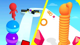🟢 🟡 Stack Rider Vs Long neck Run | Gameplay Android ios | Android Gameplay Video | NO. MS8IC