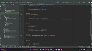 Nivel (Superficie nivelada o inclinada -  Sensor acelerómetro -Android Studio