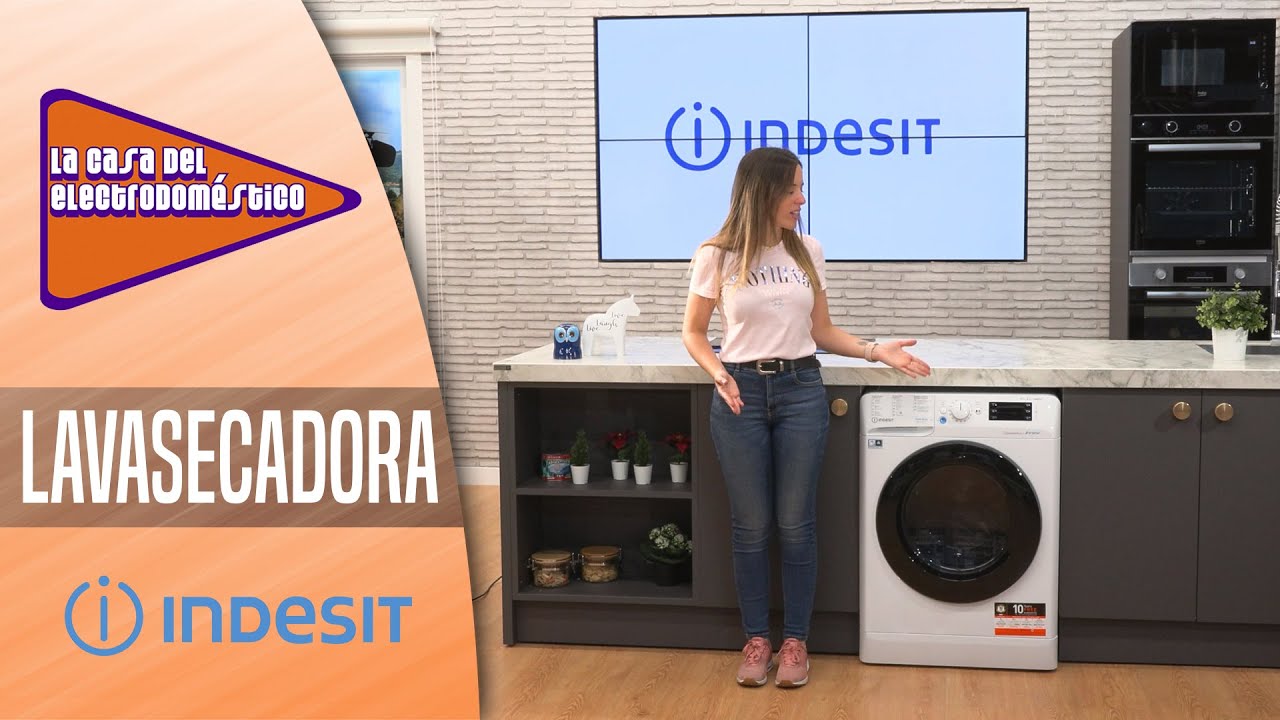 🌞💧Indesit BDE 961483X WK SPT N - Lavasecadora 9/6 kg, clase C/D.