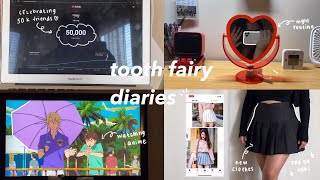 🪥 tooth fairy diaries; Night Routine; 50K subbies, shopping, try on haul ft. SilkSilky, YesStyle