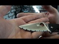 Серрейторная заточка ножа на точилке Хортица (часть 2) \ Sharpening Spyderco Tenaciuos Full Serrated