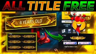 How To Unlock 7 Year Old Title😍🔥 || Garena Free Fire