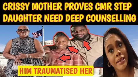 JESUS CHRIST CRISSY MOTHER LEAKS VIDEO PROOF OF CUSHANE CMR CARTER STEP DAUGHTER NEEDS COUNSELLING
