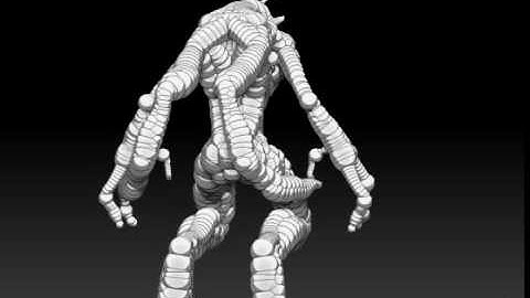 Bug man from ZSphere II (ZBrush 3.5)