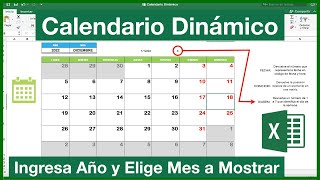 Perpetual CALENDAR in Excel without MACROS Tutorial for Dynamic Calendar in |EXCEL 2016 E27|