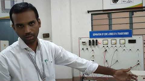 Separation of Core Losses in a Single-phase Transformer Part-2