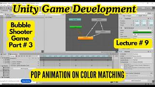 Unity Game Development - Lecture # 9 | Bubble Shooter Game Part 3 - Animations, Bubble Pop animation