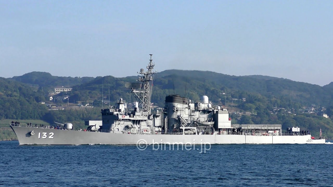 [4K再編集版] 海上自衛隊護衛艦あさゆき 佐世保出港 / JMSDF DD-132 JS ASAYUKI - 2017