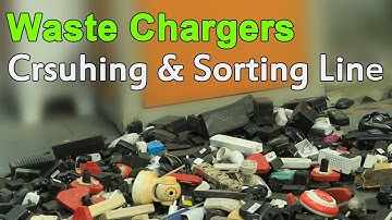 E-waste Recycling: Waste Chargers Crushing & Sorting Line