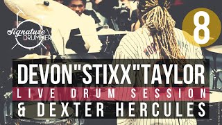 DEVON “Stixx” TAYLOR Live Drum Clinic UK 2022 at Grosvenor Road Studios 8