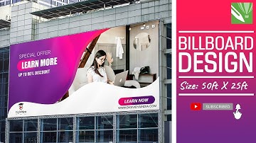 How To Make Billboard Design in corelDRAW  |   Flex Banner Design