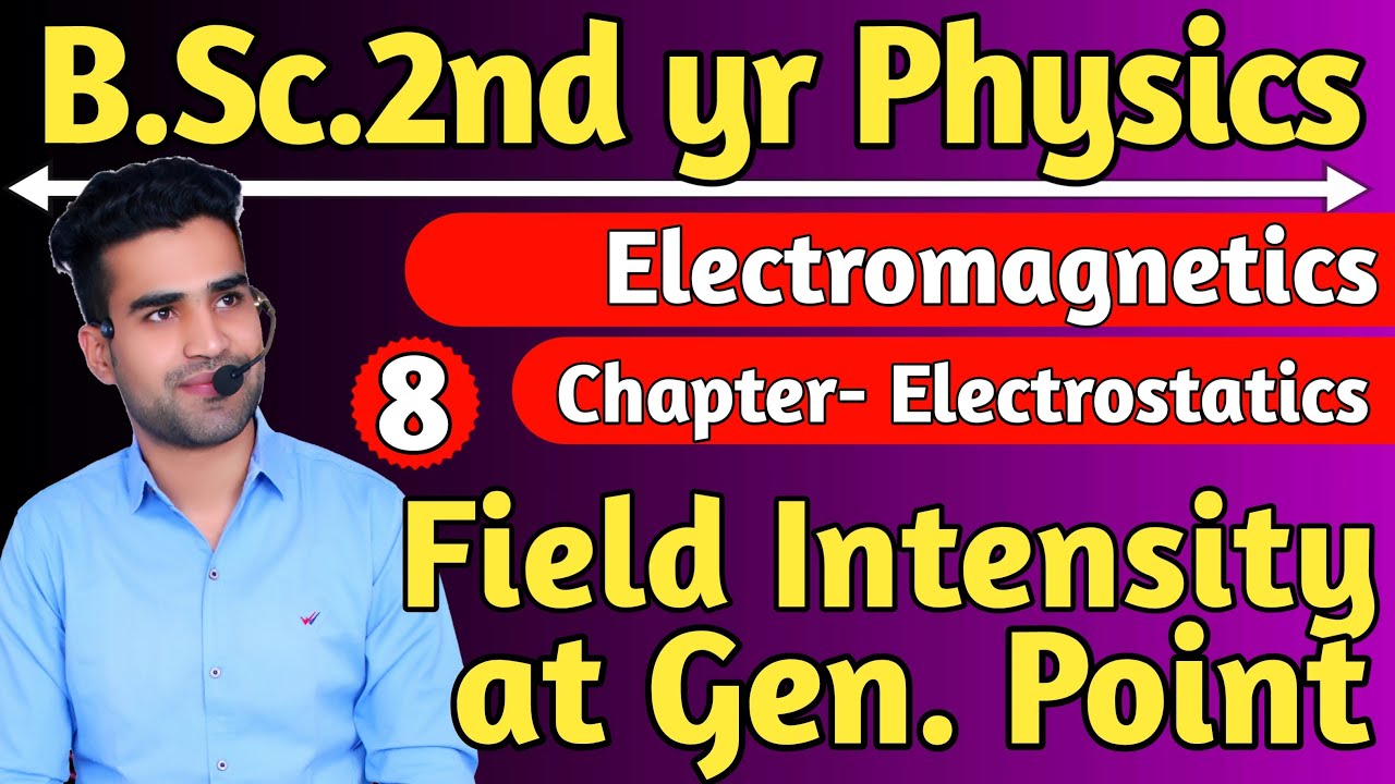 Field Intensity at General Point | Electromagnetics | bsc 2nd yr Physics