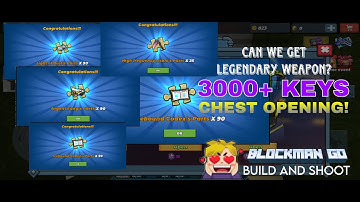 Opening 3000+ WORTH OF KEYS Gold Chests! Blockman GO Build and Shoot | 2023