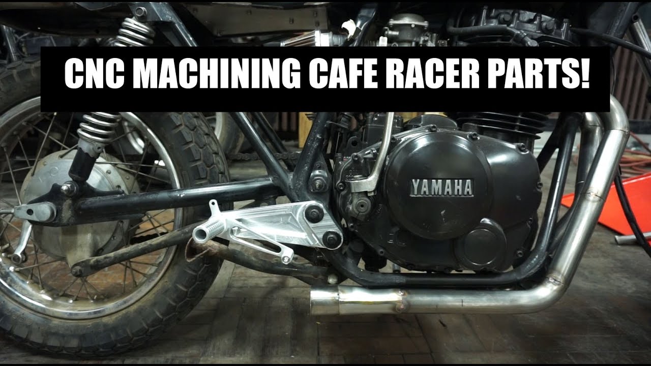 Cnc Machining Cafe Racer Parts Custom Made Xs400 Rearset Brackets Youtube