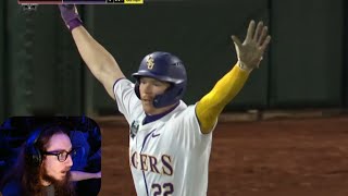 LSU FAN REACTS TO #3 Arkansas v #6 LSU (MUST WATCH, AMAZING) | College World Series|College Baseball