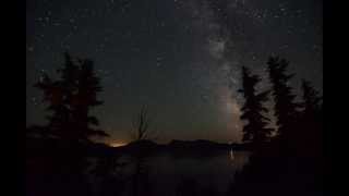 Crater Lake Milkyway Timelapse