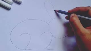 how to draw rabbit🐇||easy drawing step by step||#art #drawing