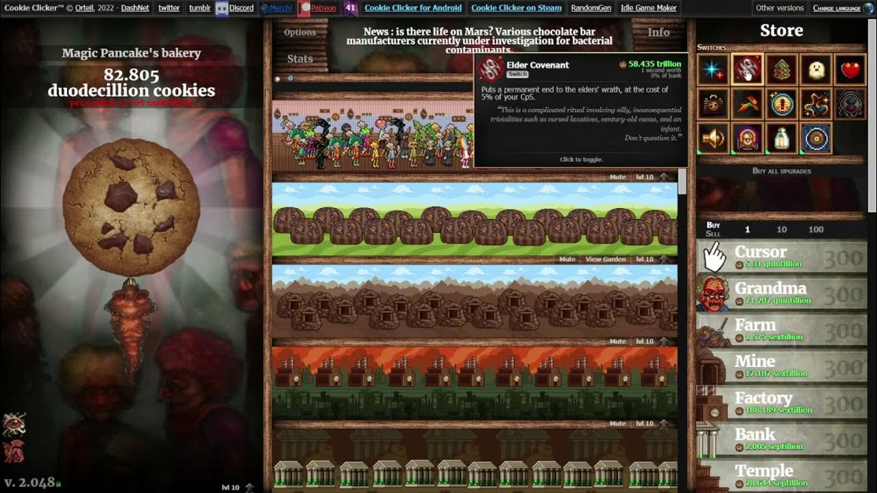 Cookie clicker Elder calm YouTube