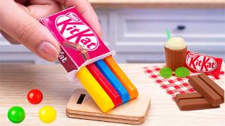 Delicious KitKat Cake | How To Make Easy Recipe Miniature Rainbow Cake With Chocolate