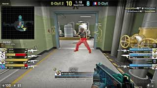 CS:GO - NUKE - Double kill with MAG-7 and a third kill after