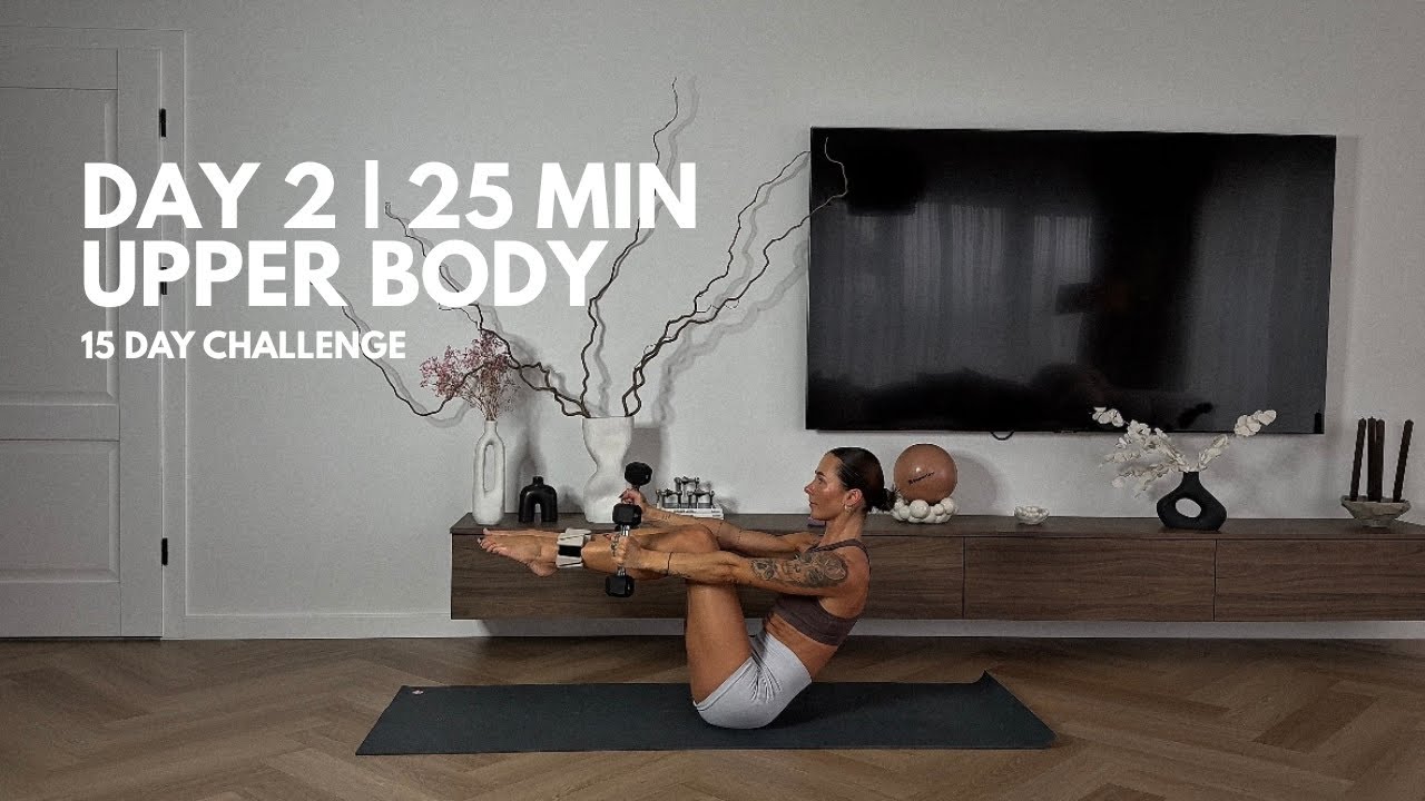 15 DAY CHALLENGE | DAY 2 | UPPER BODY SCULPT 25 MIN | SVARELIAI