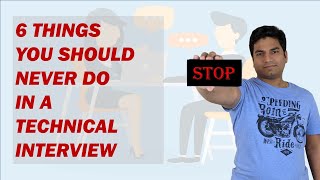 Don't do these things in your technical Interview | Sprint Master