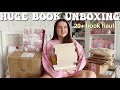 Huge book unboxing haul  20 books  ella rose reads