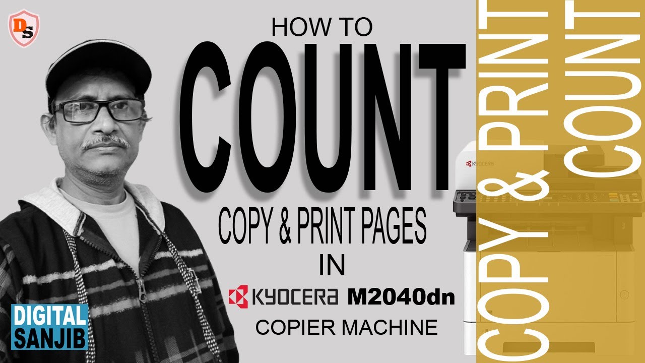 How To Count Copy & Print Pages In Kyocera M2040dn I Kyocera Copy