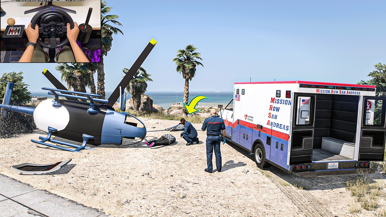 GTA V - Lets Go To Work As Paramedic in San Andreas 