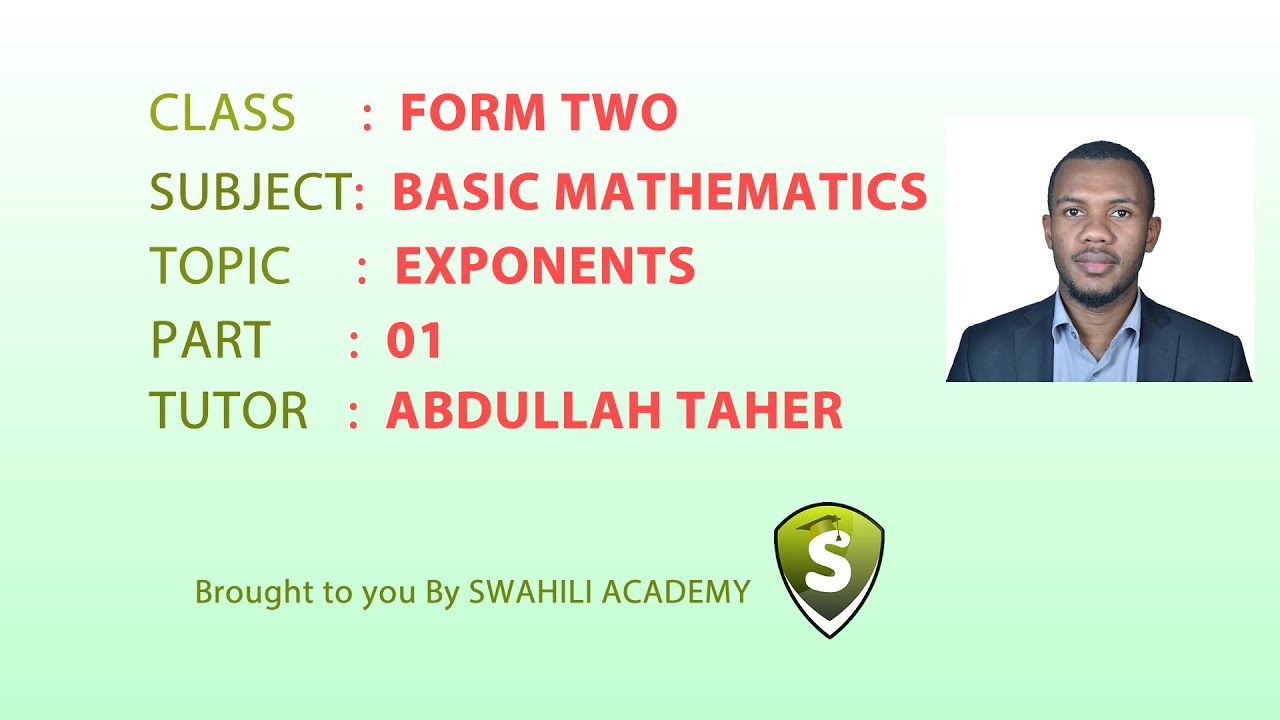Exponents 01 - Introduction