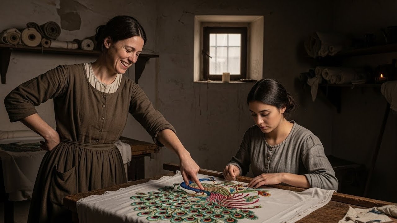 «Nessuno darà valore a questi ricami»,diceva la sorella—ma il duca riconobbe in lei un talento raro