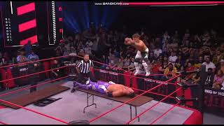Action Andretti 450 splash on Matt Taven through table