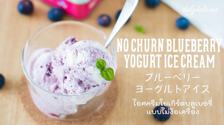 Blueberry yoghurt ice cream ม ว ตาม นอะไร