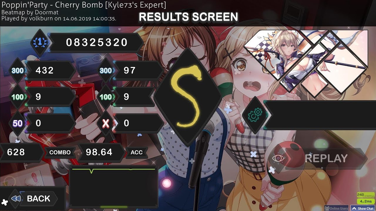 Osu! Cherry Bomb 192pp YouTube
