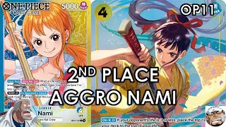 No Oden? No Problem! | OP11 Blue Yellow Nami Deck Breakdown and Gameplay |
