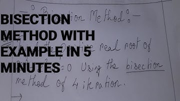 #speeduplearning #bisectionmethod |BISECTION METHOD|EXAMPLE ||NUMERICAL ANALYSIS-LECTURE 1