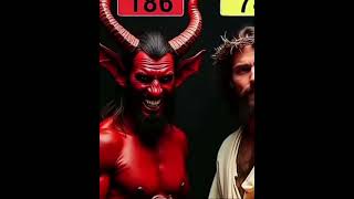 Jesus y satanás cara cara #fe #jesus