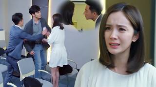 The CEO was about to kiss her, when his brother burst in — he’s her ex!😍#movie #2026