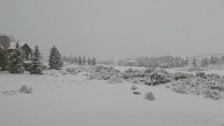 Snow coming down in Promontory, Park City Utah 3-24-2024/5.3K/Go Pro 11 Black