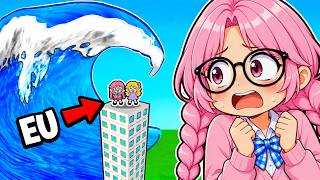 CONSTRUA PARA SOBREVIVER AO TSUNAMI NO ROBLOX!
