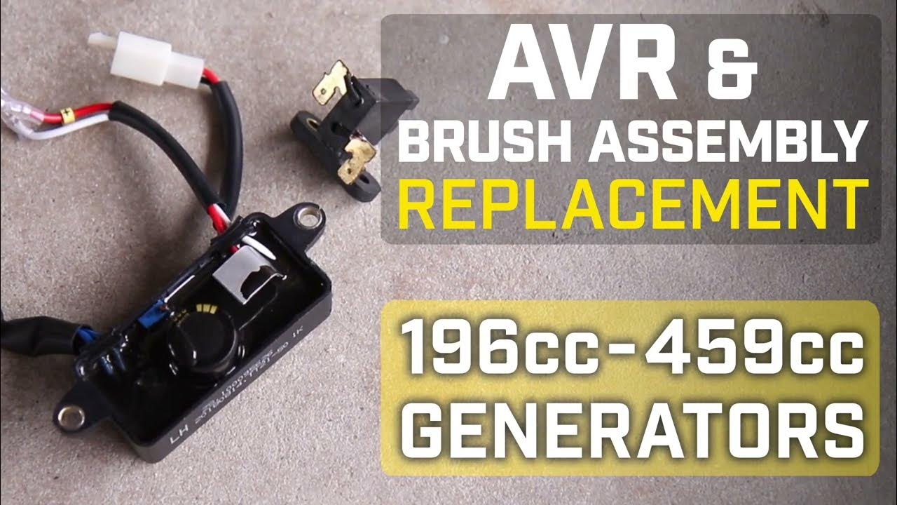 AVR and Brush Assembly Replacement (196cc459cc Generators) YouTube